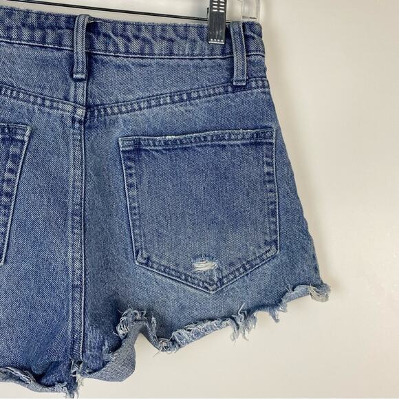 Show Me Your Mumu Athens High Waisted Womens Denim Shorts Size 26 - Picture 10 of 11